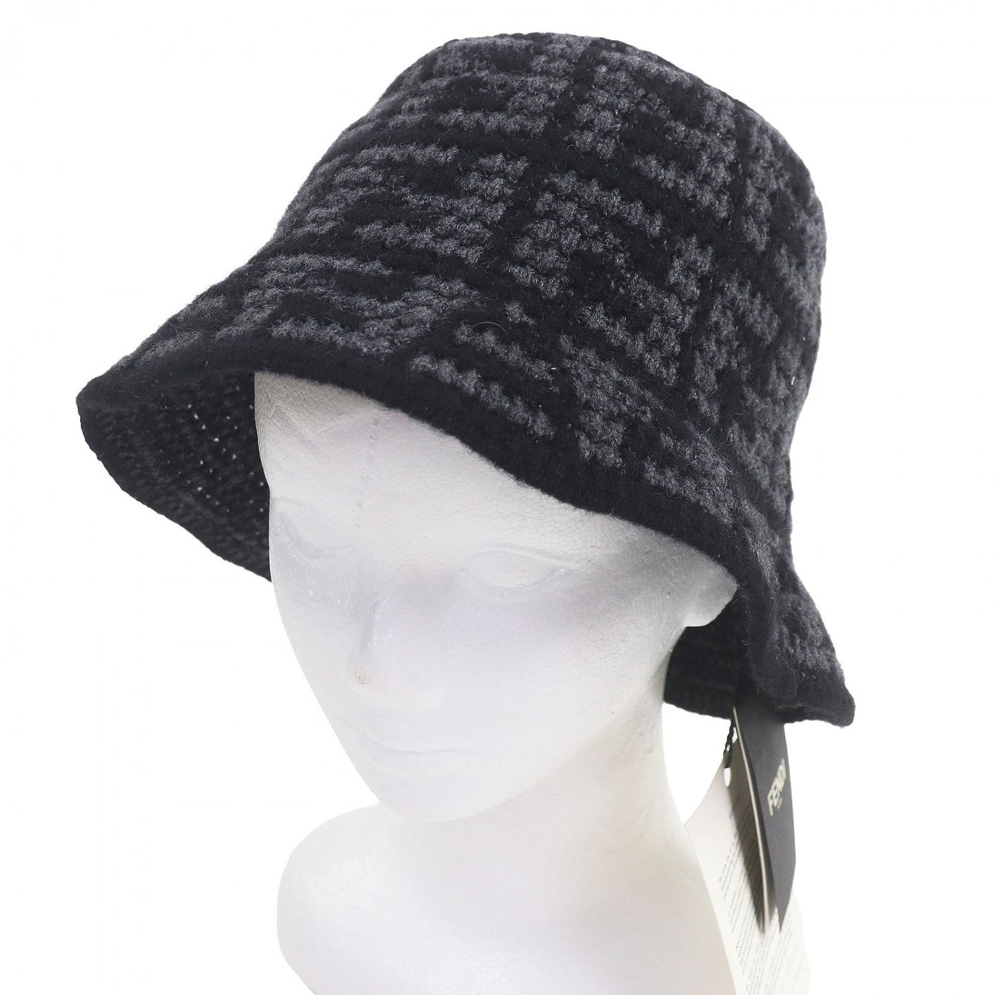FENDI hat FXQ958 cashmere Black Grey