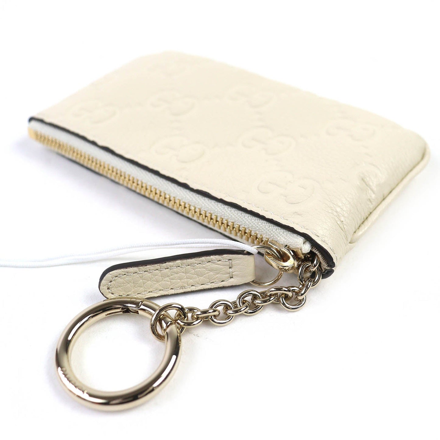 Gucci GG Emblem Leather Coin Case Key Pouch