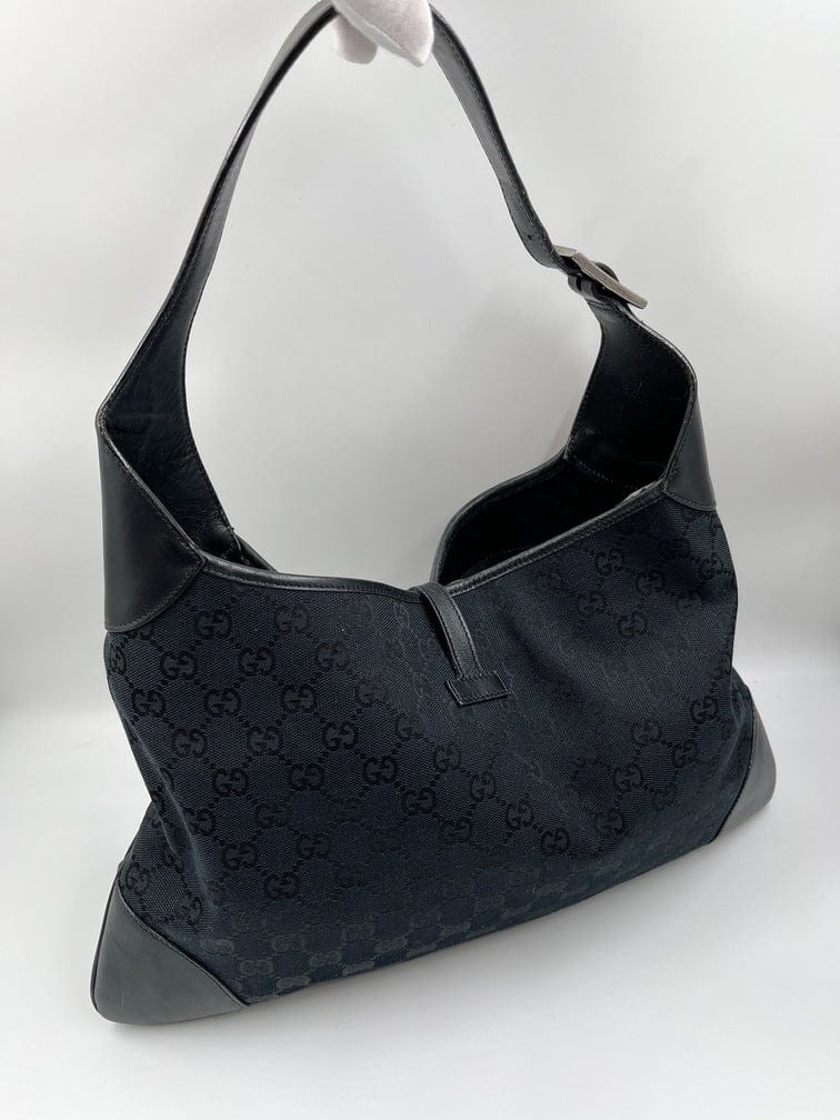 Gucci Nylon Leather Canvas Shoulder Bag