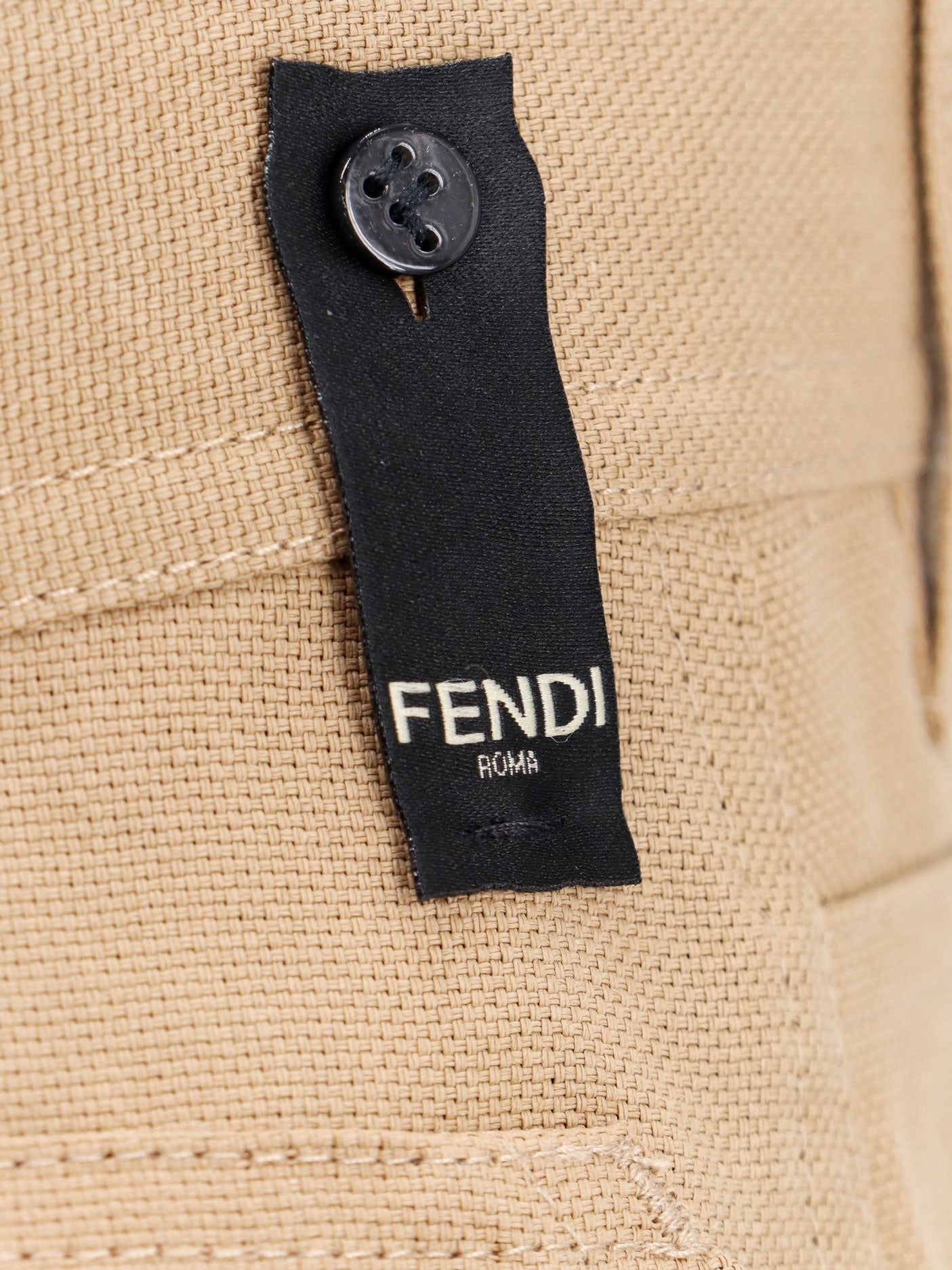 Fendi Man Fendi Man Beige Bermuda Shorts
