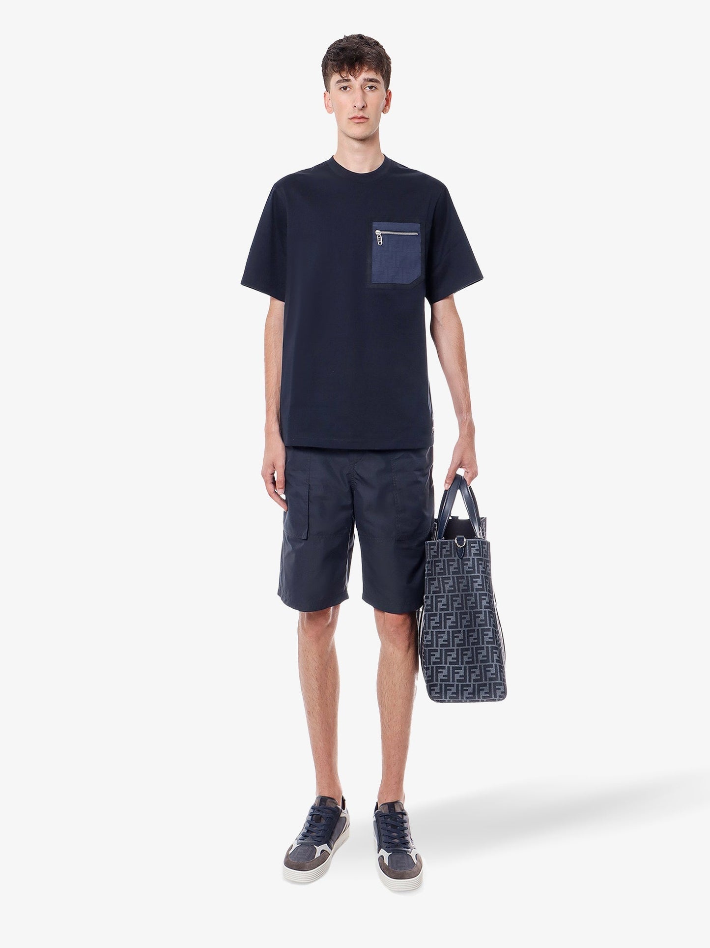 Fendi Man Fendi Man Blue Bermuda Shorts