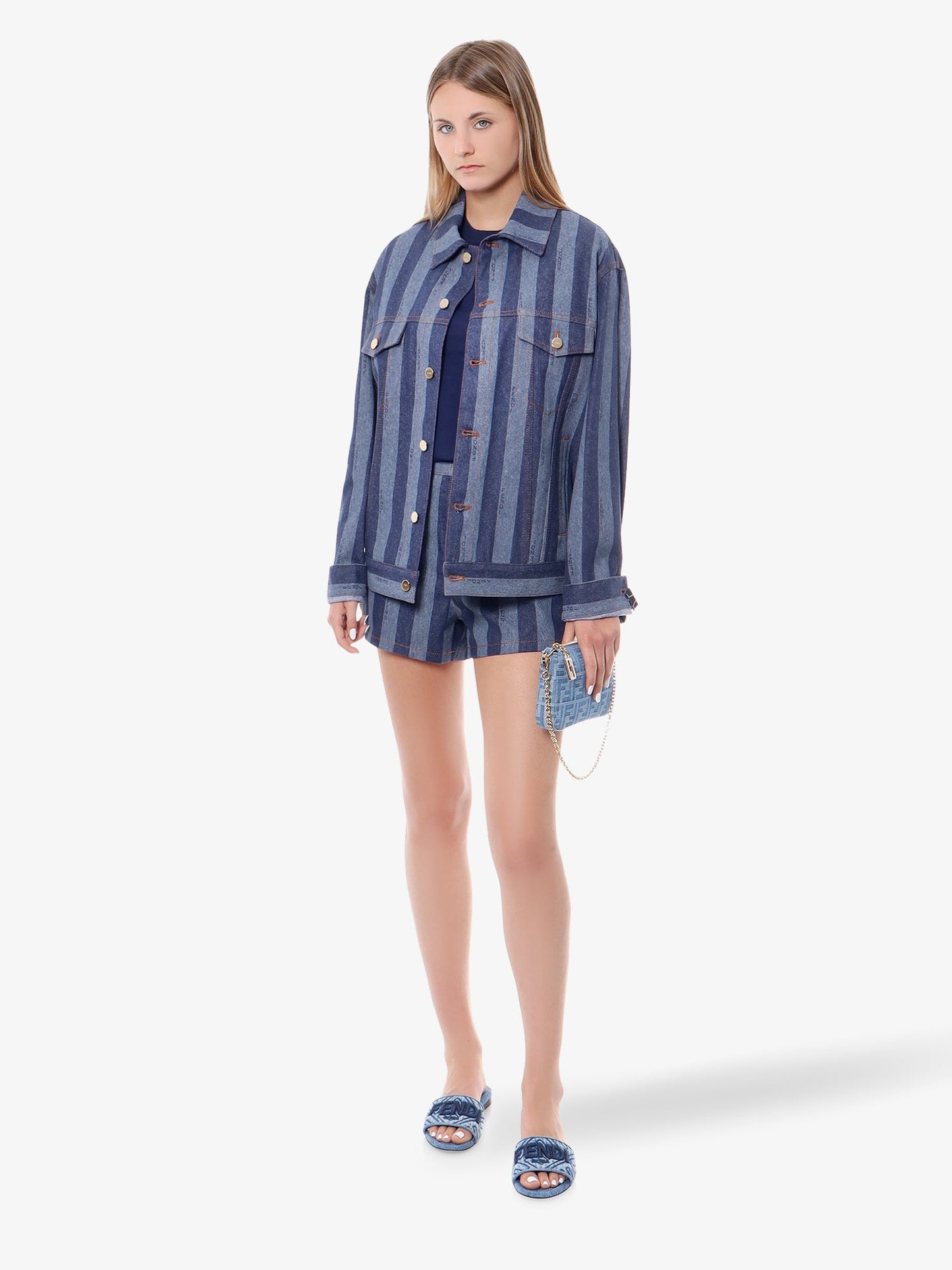 Fendi Woman Fendi Woman Blue Shorts