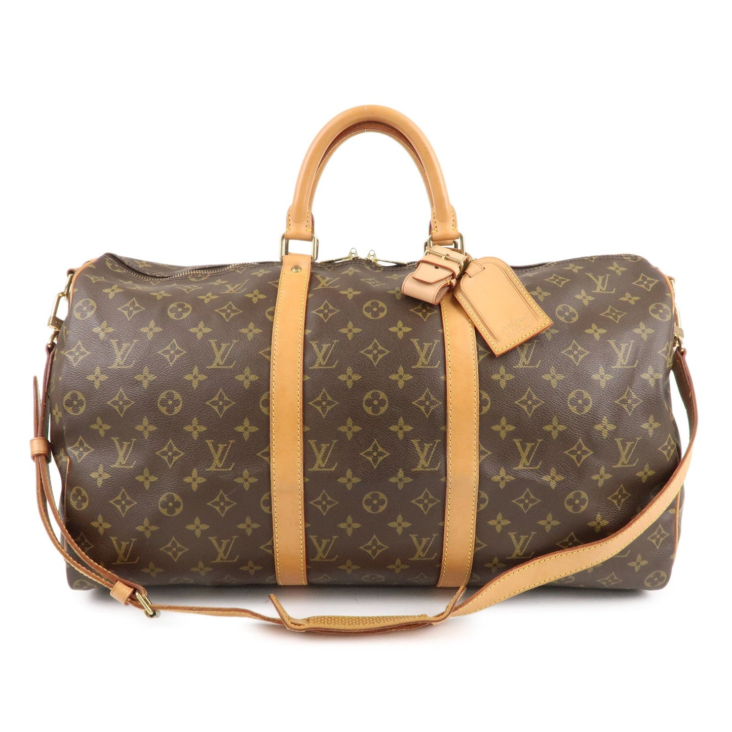 Louis Vuitton Monogram Keep All Bandoulier 50 Boston Bag