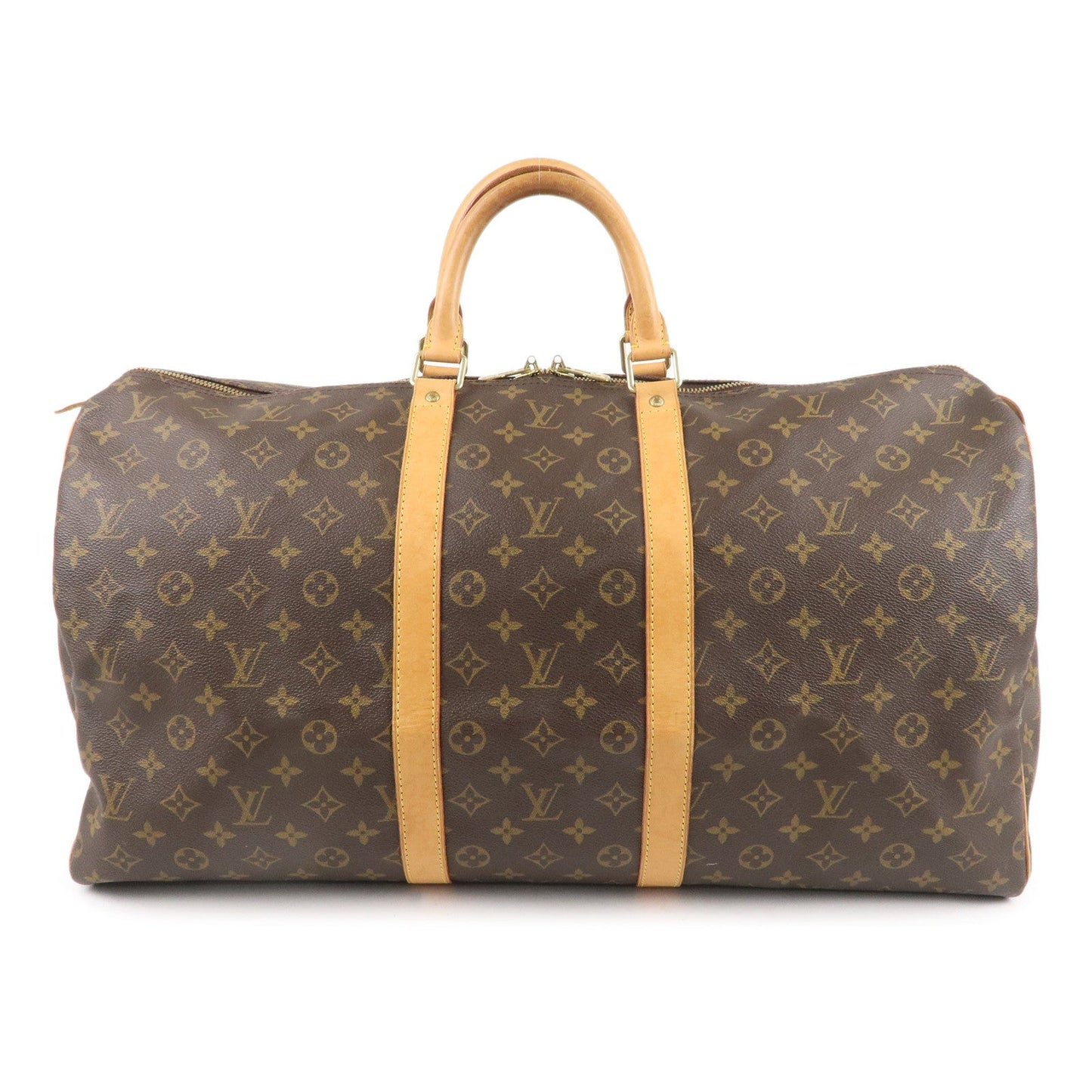 Louis Vuitton Monogram Keep All 55 Boston Bag Brown