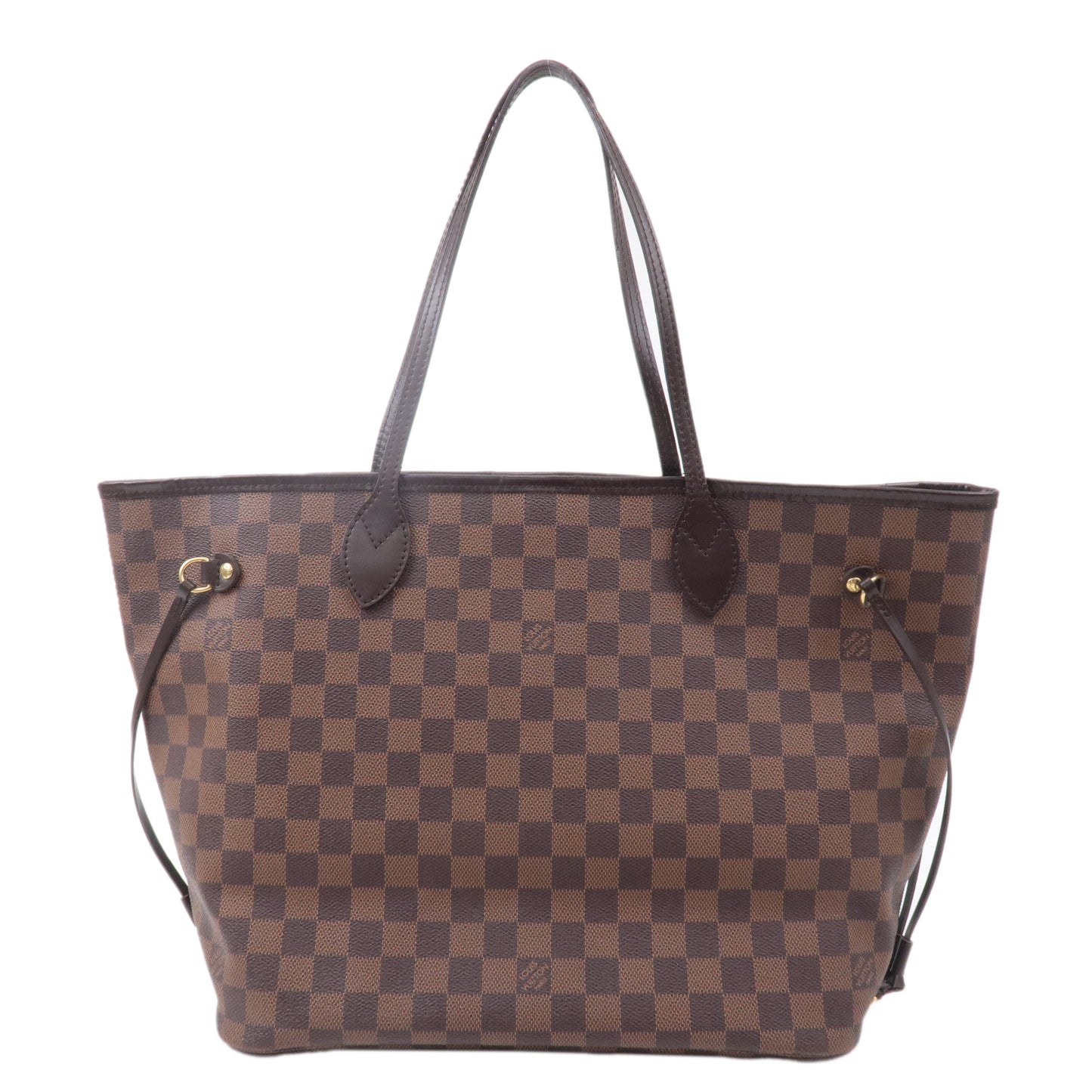 Louis Vuitton Damier Neverfull MM Tote Bag Brown