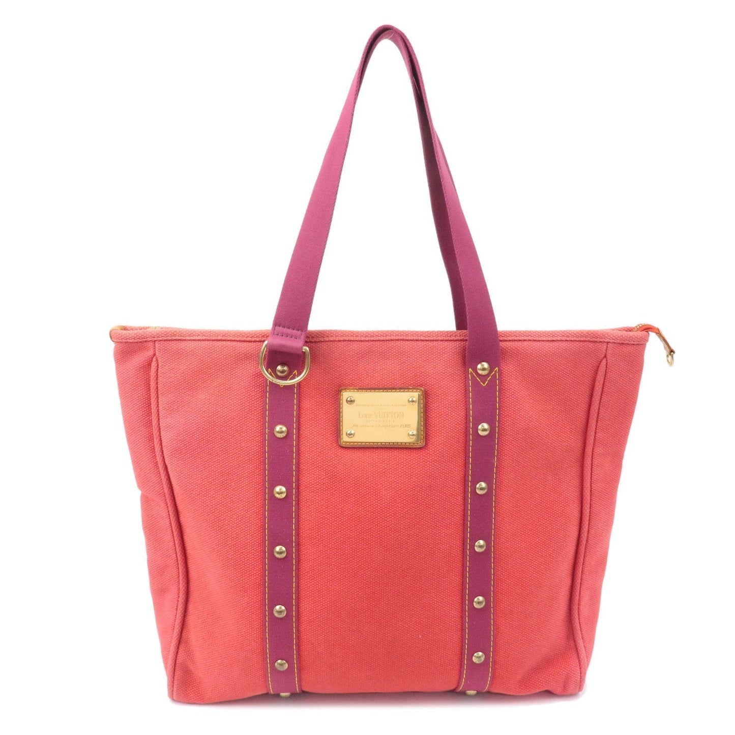 Louis Vuitton Antigua Cabas GM Tote Bag Hand Bag Rouge