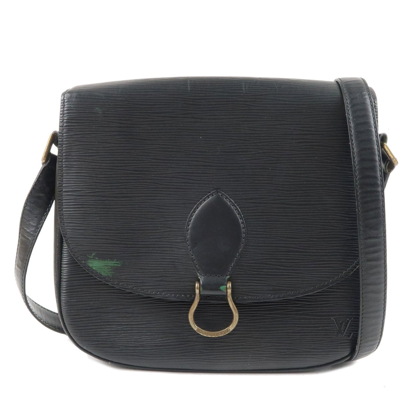 Louis Vuitton Epi Saint Cloud Shoulder Bag Noir Black