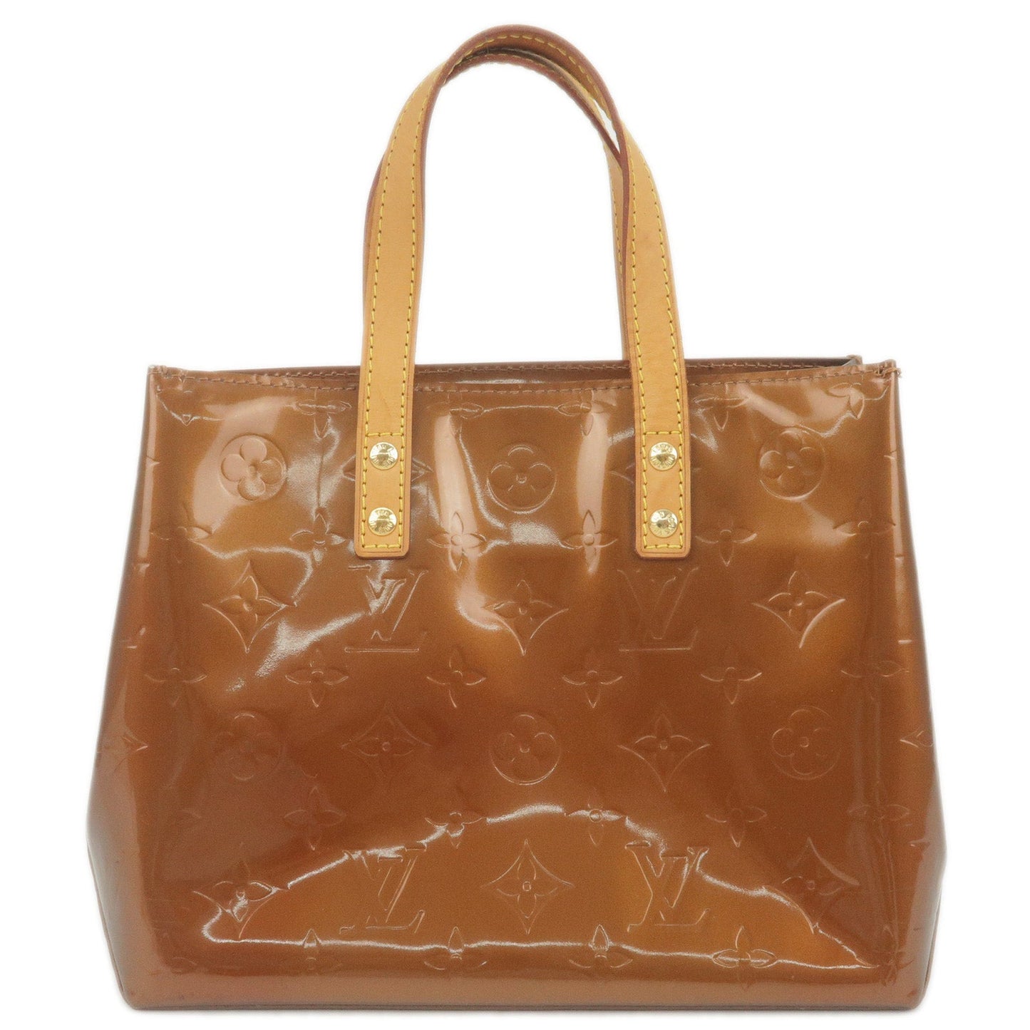 Louis Vuitton Monogram Vernis Lead PM Hand Bag Bronze