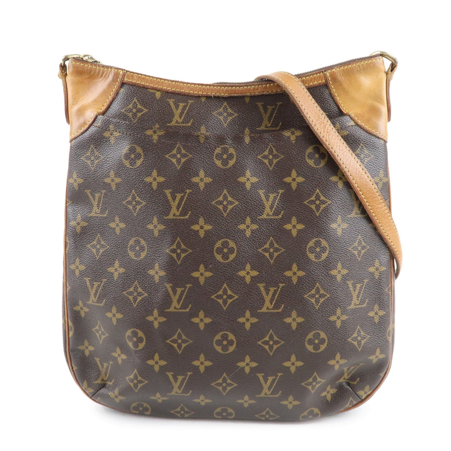 Louis Vuitton Monogram Odeon MM Shoulder Bag Brown