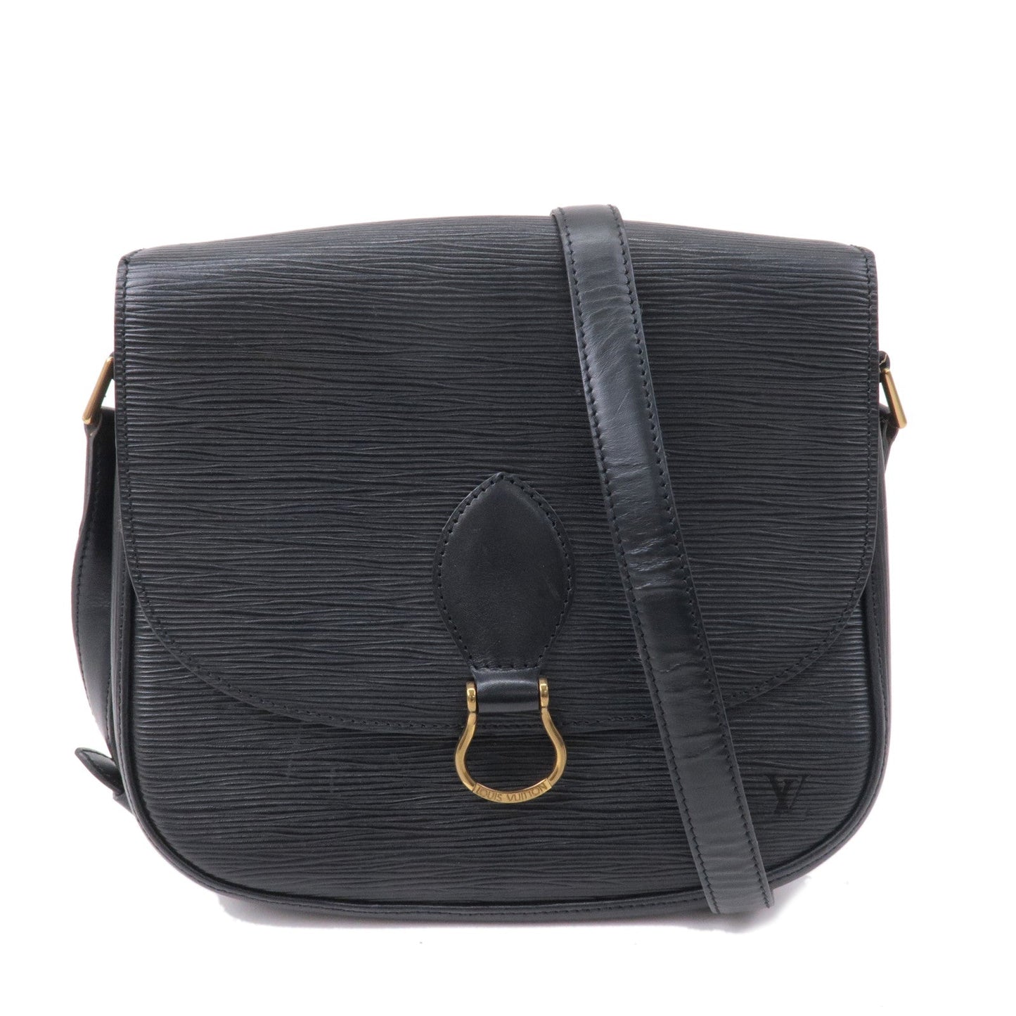 Louis Vuitton Epi Saint Cloud Shoulder Bag Black Noir