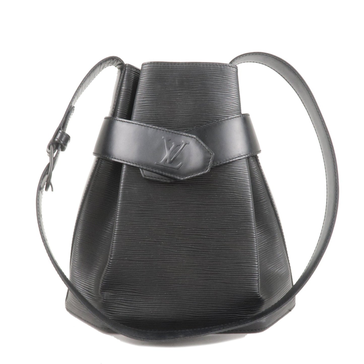 Louis Vuitton Epi Sac D'epaule PM Bucket Bag Noir Black