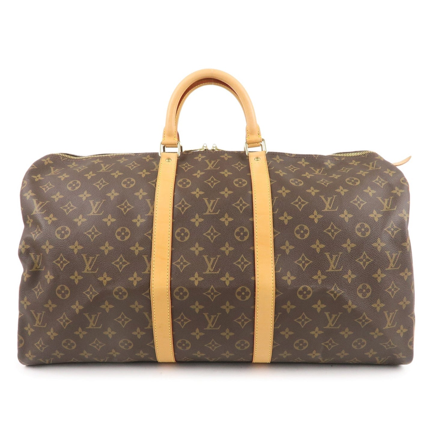 Louis Vuitton Monogram Keep All 55 Boston Bag Brown