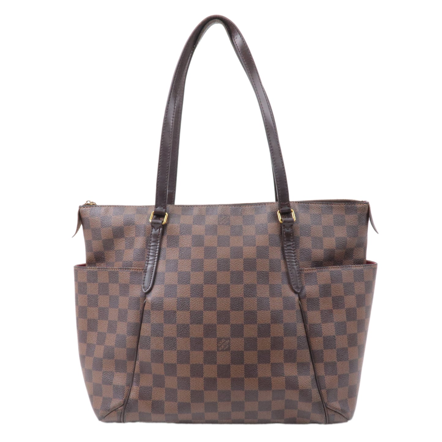 Louis Vuitton Damier Totally MM Shoulder Bag Brown