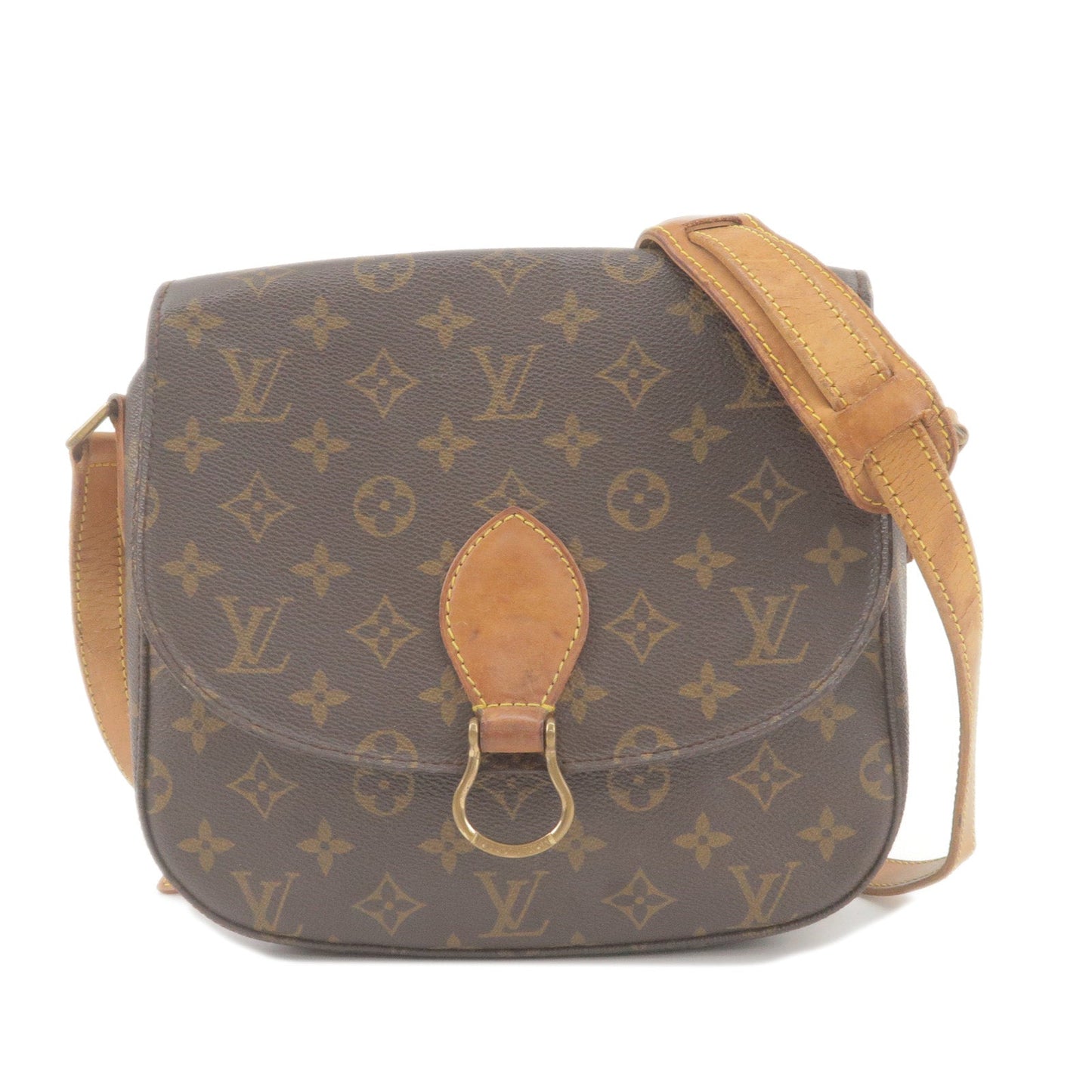 Louis Vuitton Monogram Saint Cloud GM Shoulder Bag Brown