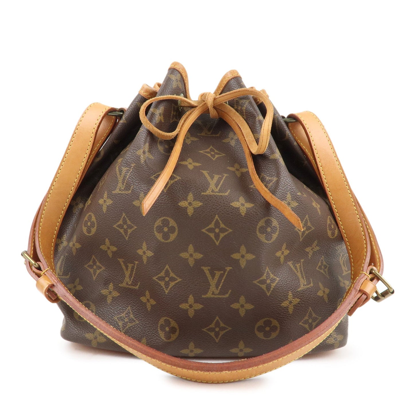 Louis Vuitton Monogram Petit Noe Shoulder Bag Brown