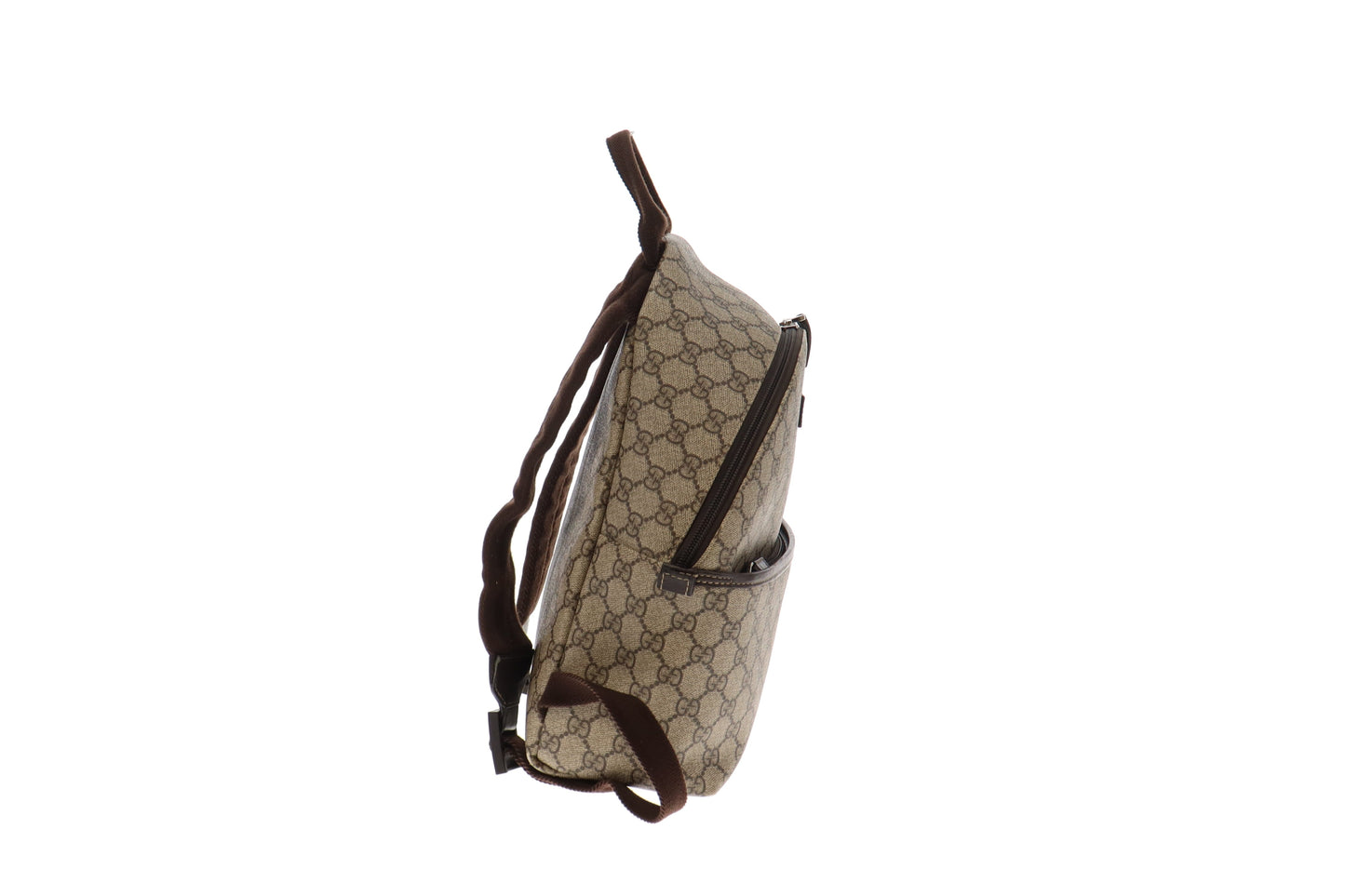 Gucci GG Supreme Leather Canvas Backpack Style 2