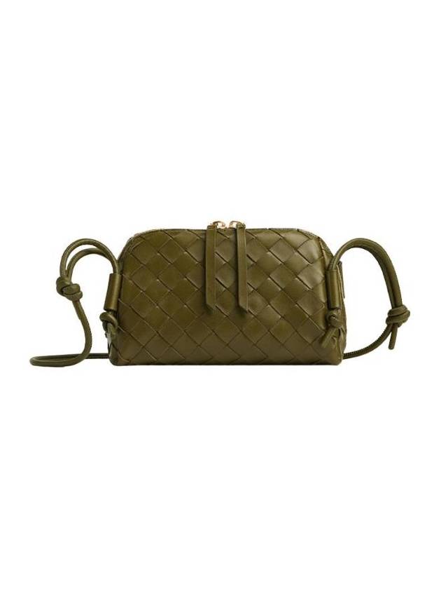 Luxury Bottega Veneta Intrecciato Concert Pouch Bag Olive Oil