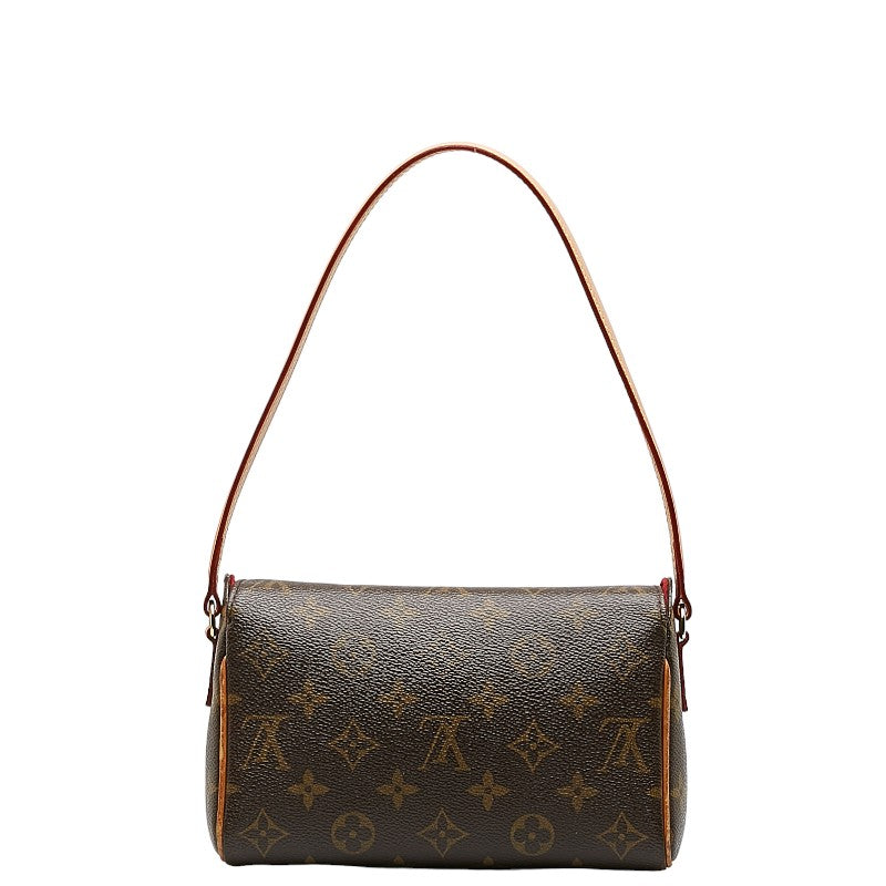 Louis Vuitton Brown PVC Leather Louis Vuitton Leather Handbag Louis Vuitton