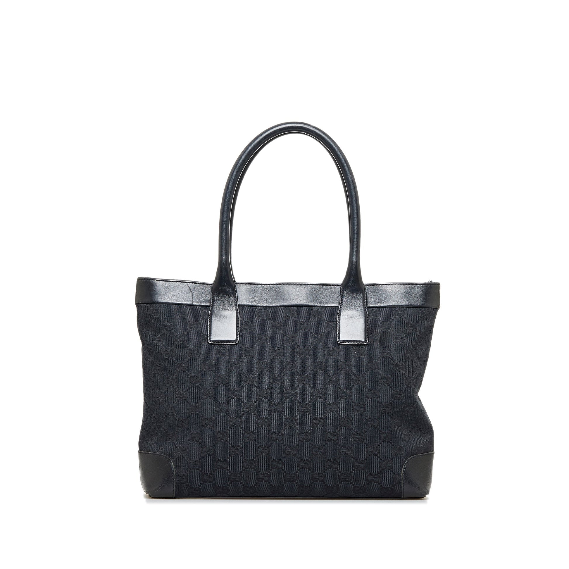 Gucci Leather Canvas Tote