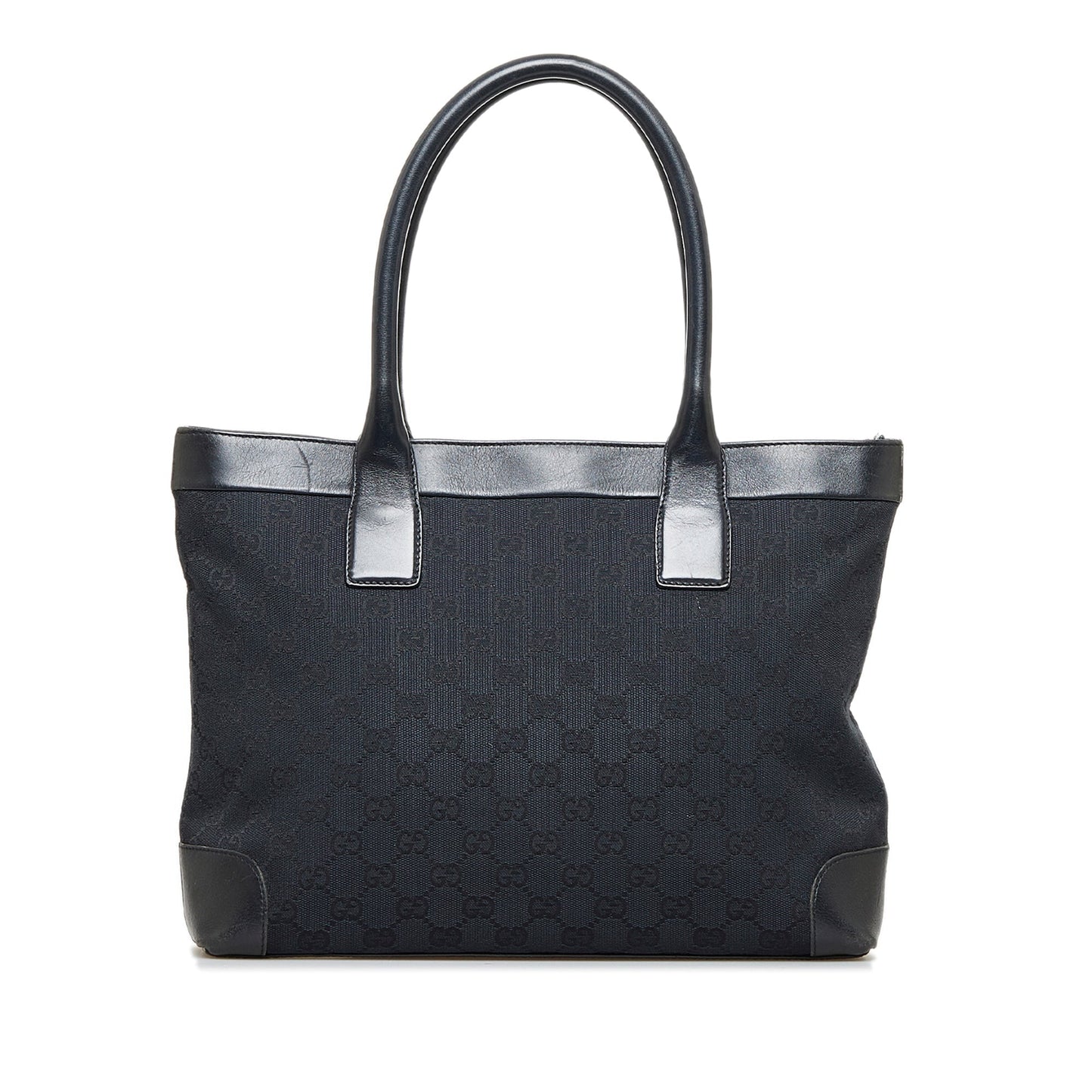 Gucci Leather Canvas Tote