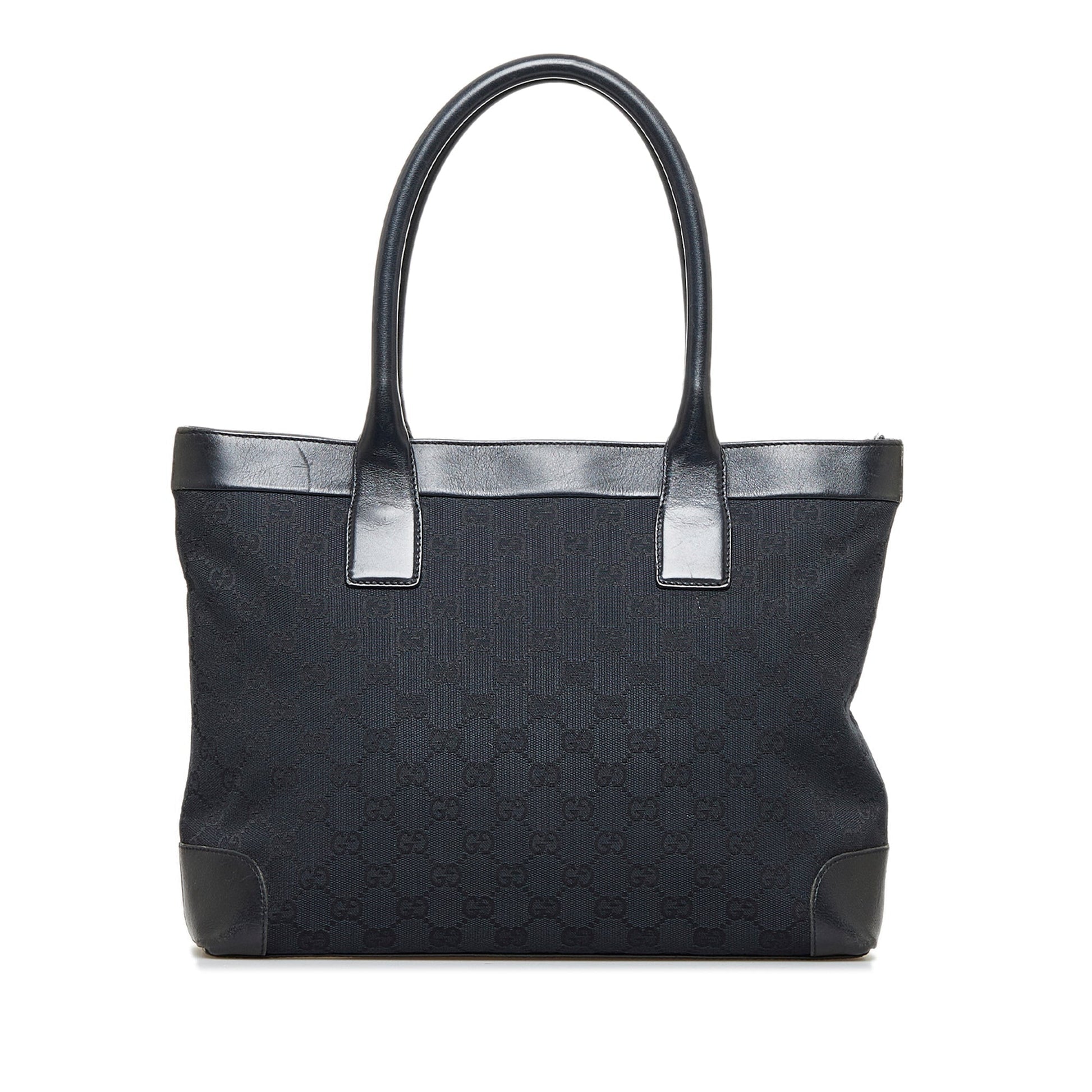 Gucci Leather Canvas Tote
