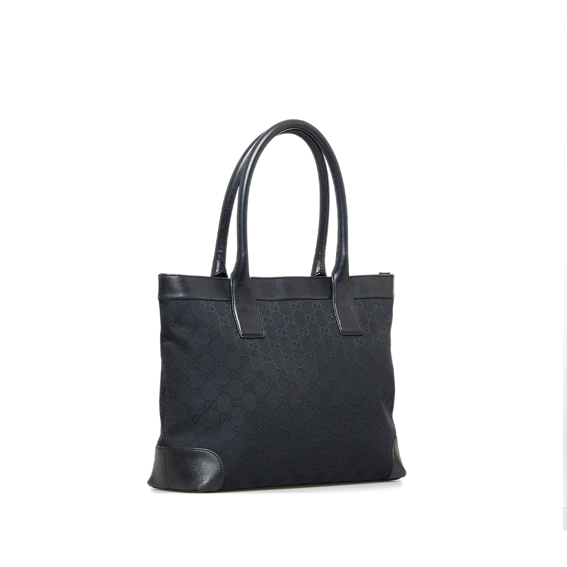 Gucci Leather Canvas Tote