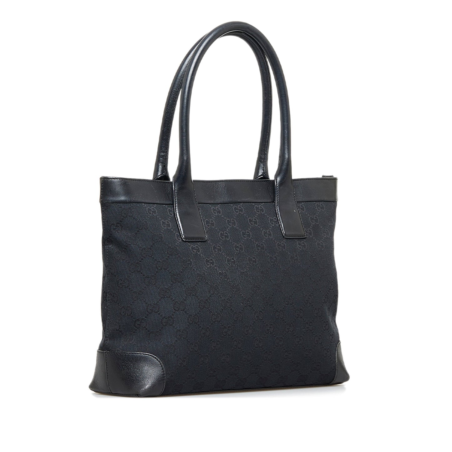Gucci Leather Canvas Tote