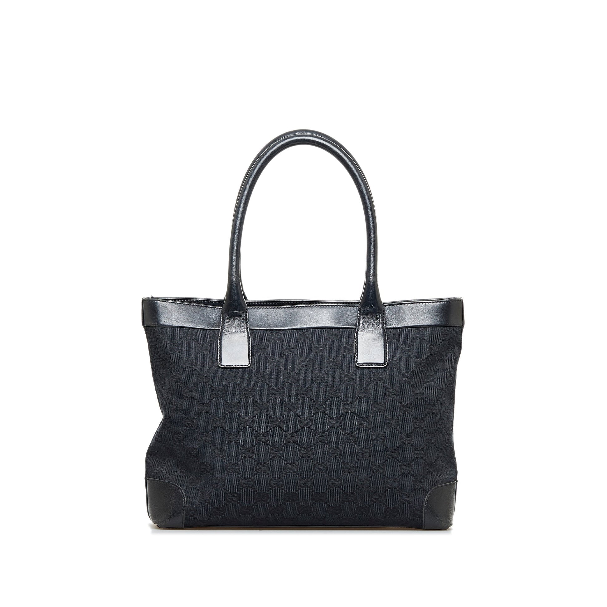 Gucci Leather Canvas Tote