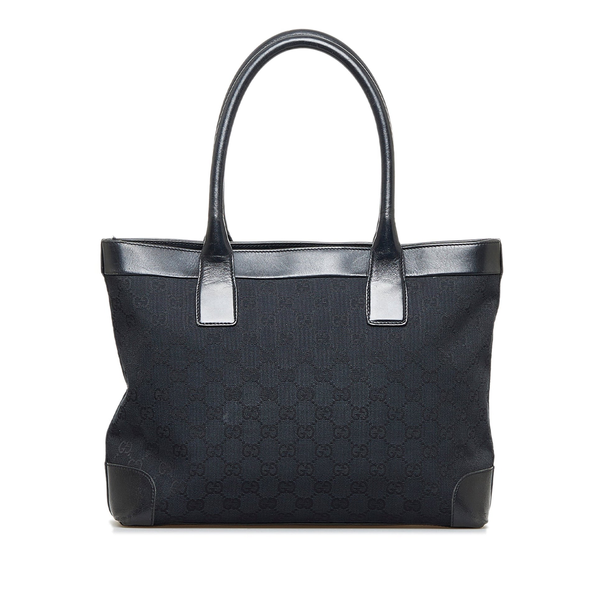 Gucci Leather Canvas Tote