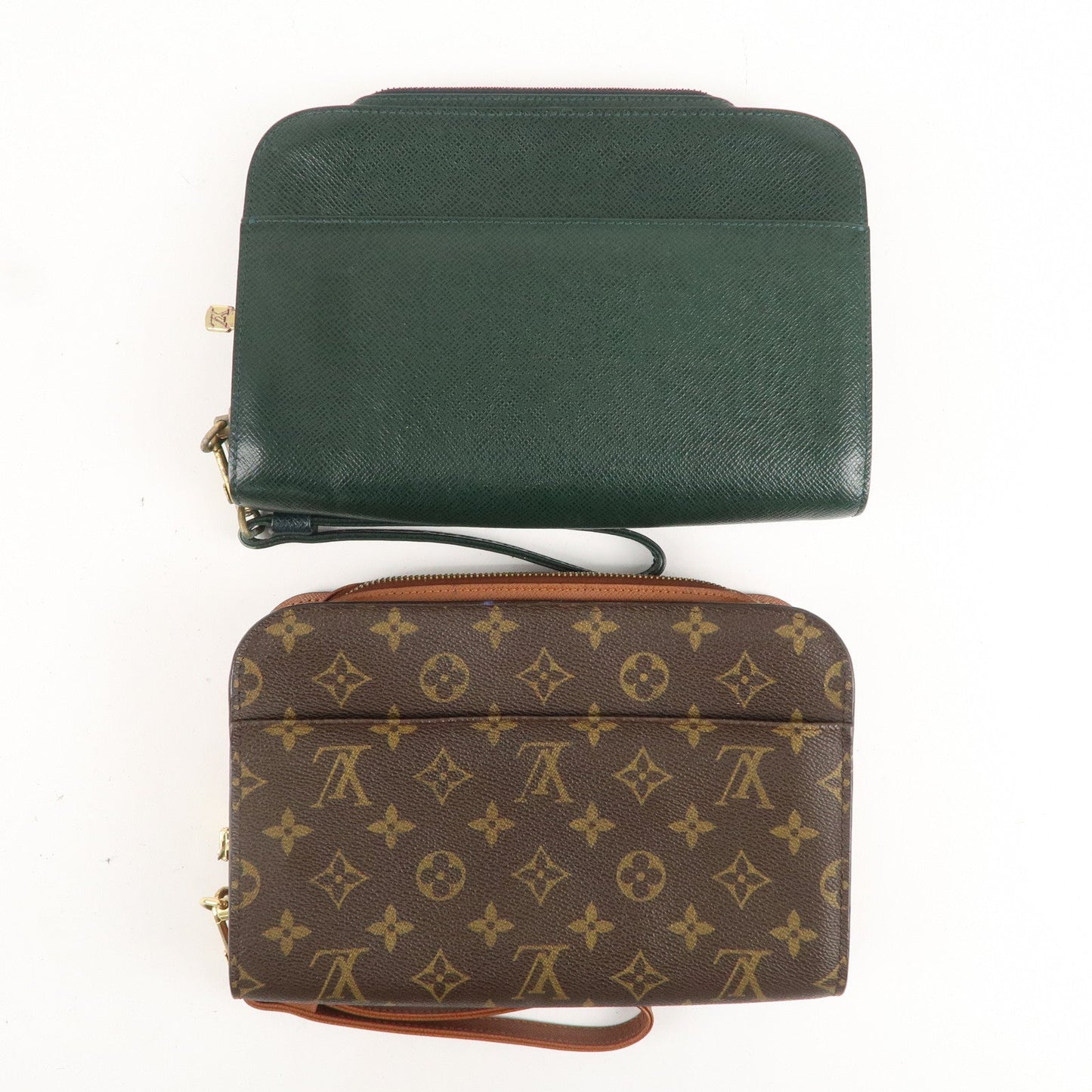 Louis Vuitton Monogram Taiga Set of 2 Cluch Bag