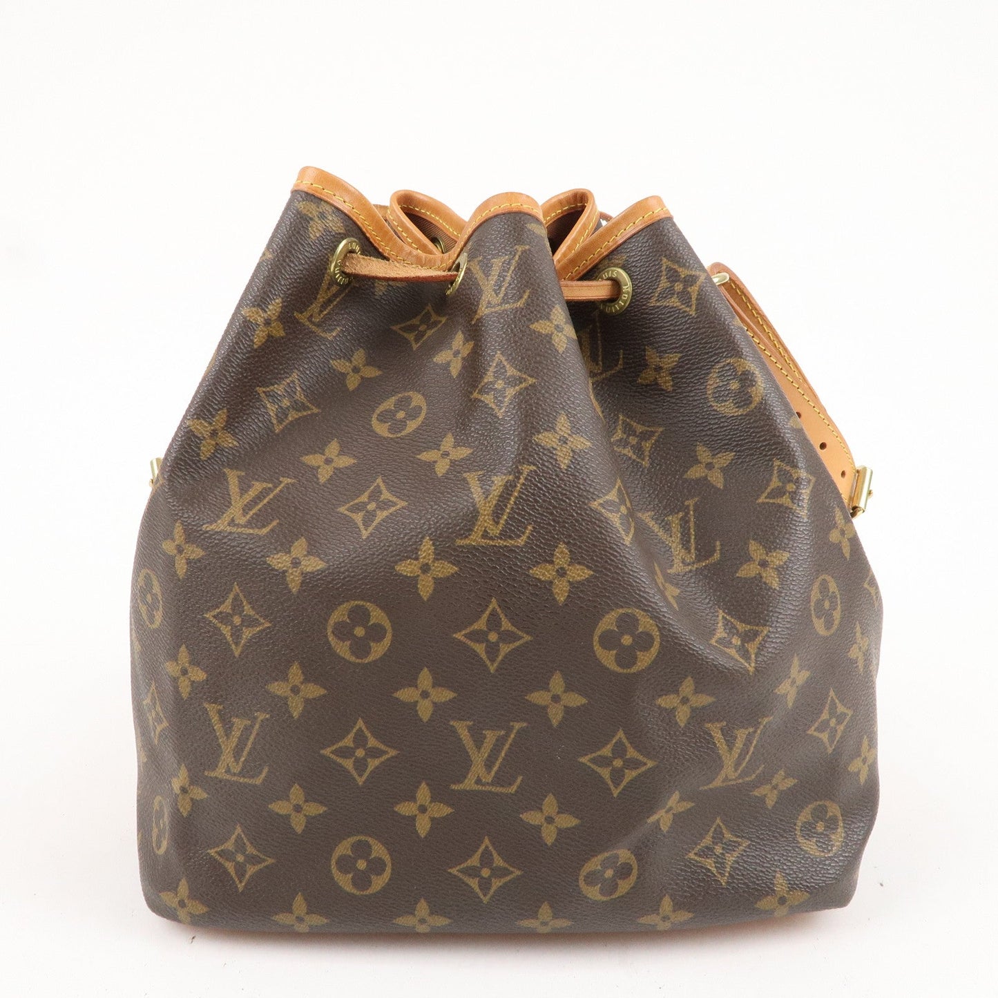 Louis Vuitton Monogram Petit Noe Shoulder Bag Brown
