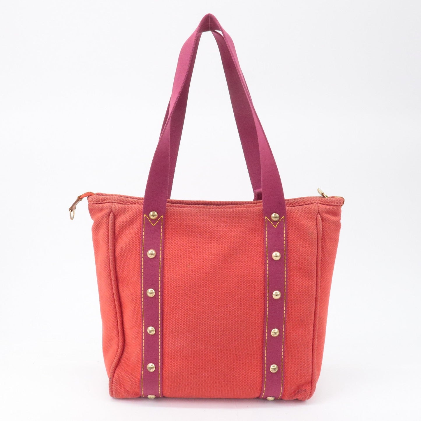 Louis Vuitton Antigua Cabas MM Tote Bag Hand Bag Rouge