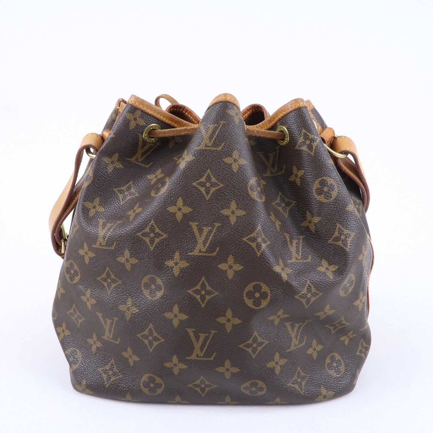 Louis Vuitton Monogram Petit Noe Shoulder Bag Brown