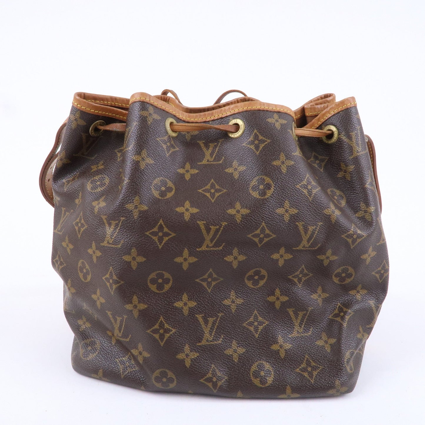 Louis Vuitton Monogram Petit Noe Shoulder Bag Brown