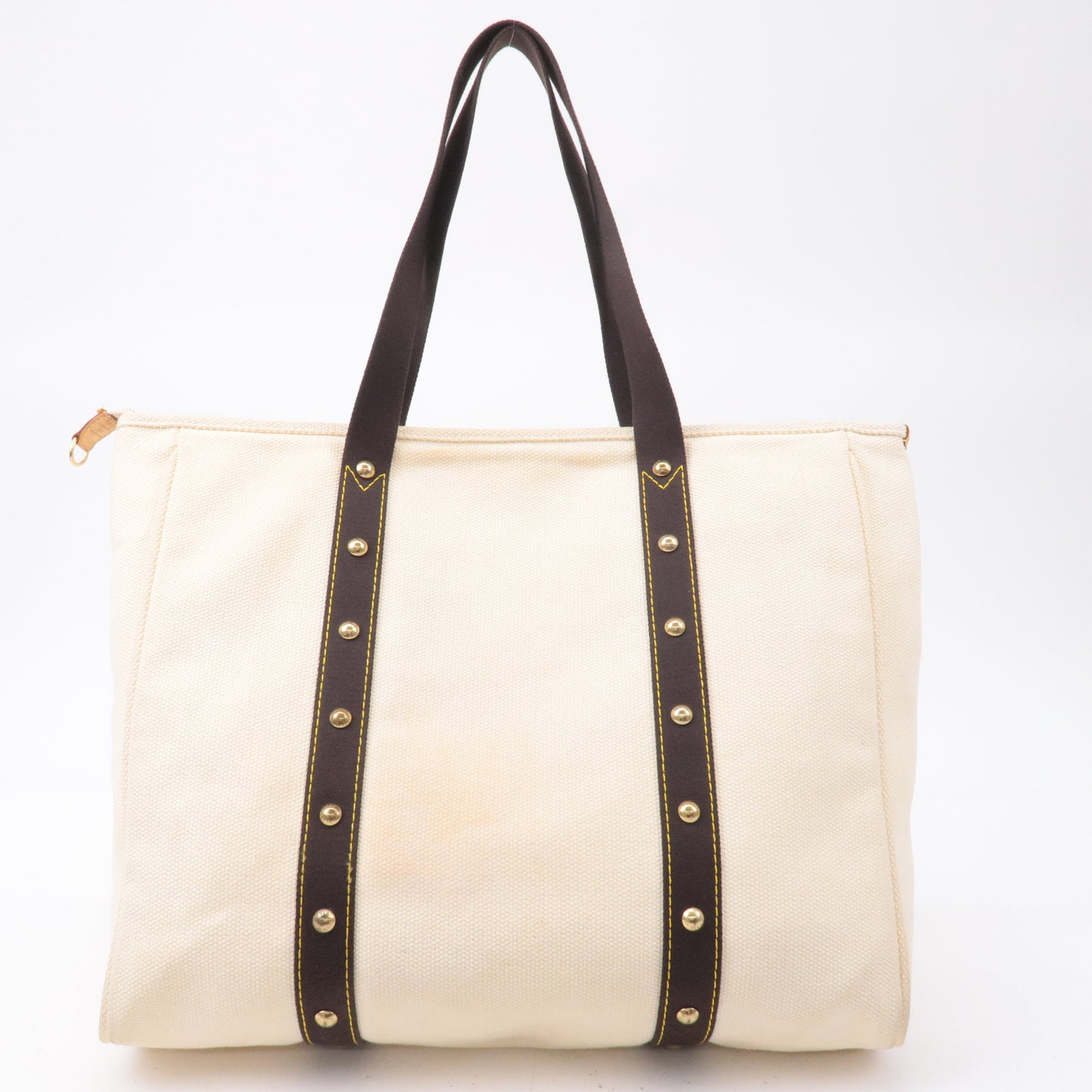 Louis Vuitton Antigua Cabas GM Tote Bag Hand Bag Ecru