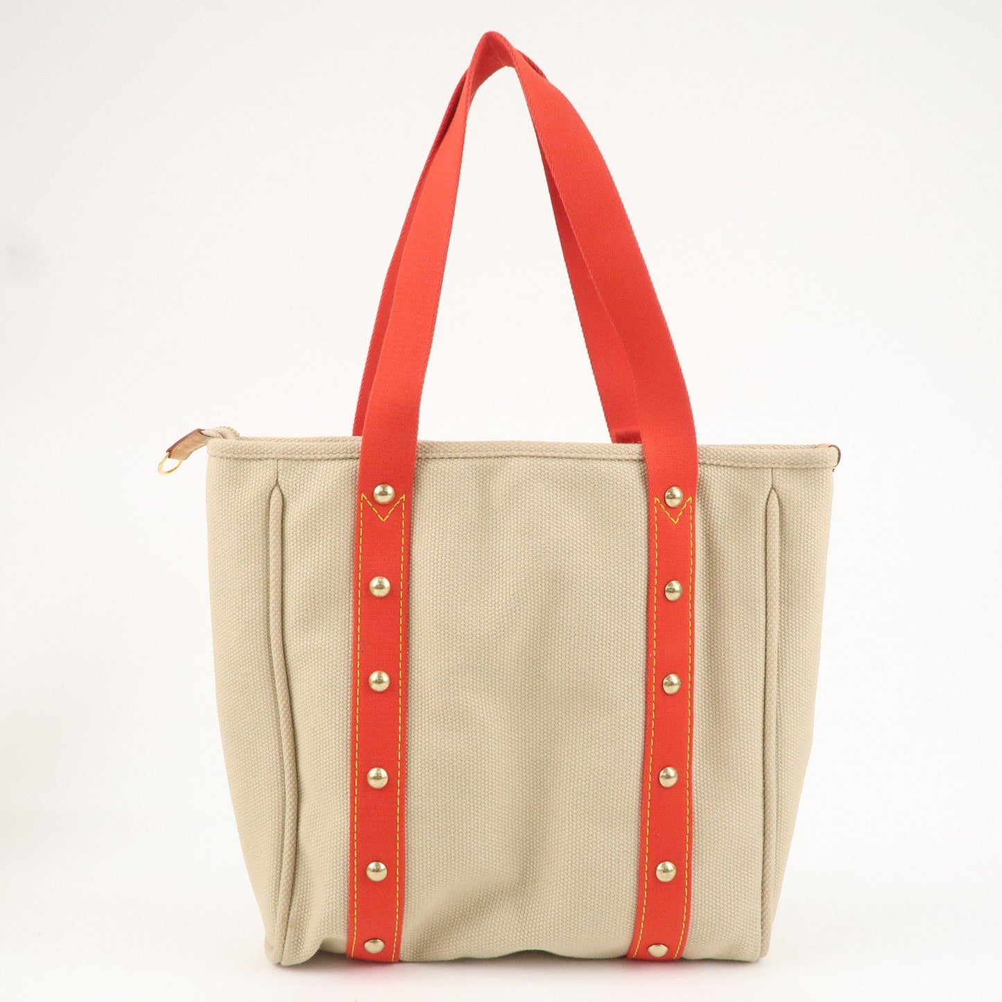 Louis Vuitton Antigua Cabas MM Tote Bag Hand Bag Rouge