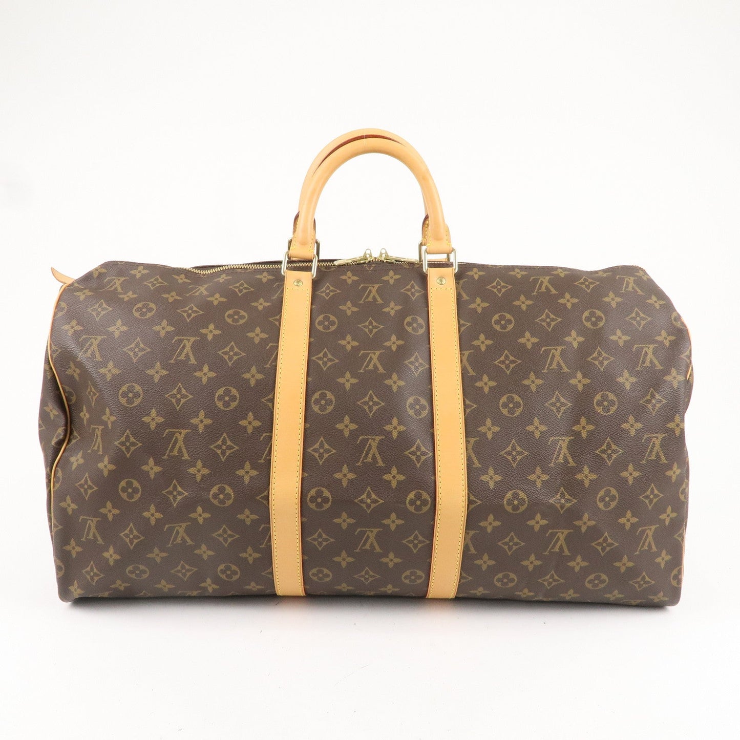 Louis Vuitton Monogram Keep All 55 Boston Bag Brown
