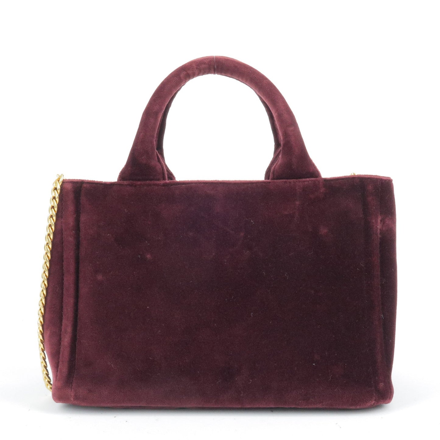 Prada Velour Canapa Mini 2Way Hand Bag Shoulder Bag