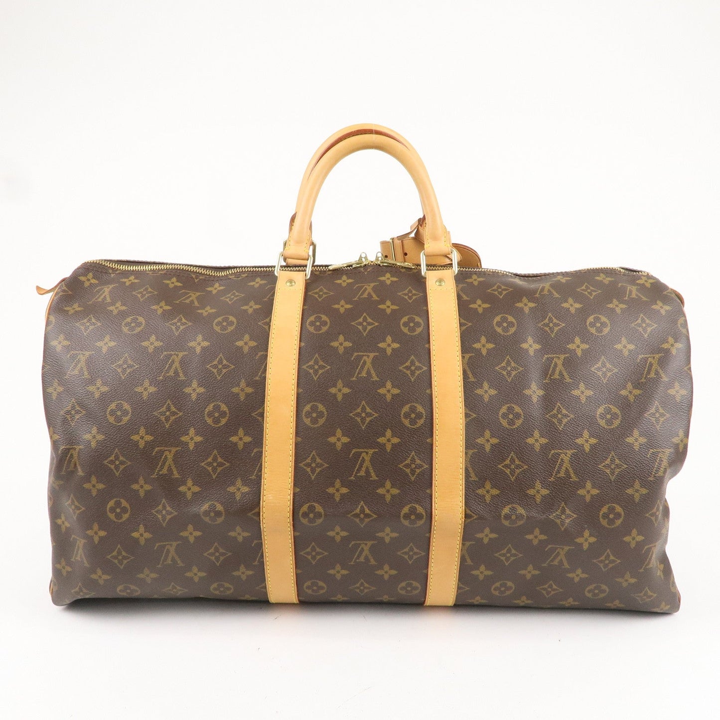 Louis Vuitton Monogram Keep All 55 Boston Bag Brown