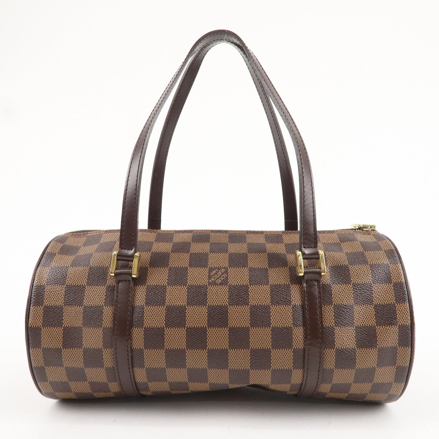 Authe Louis Vuitton Damier Papillon 30 Hand Bag & Pouch Brown