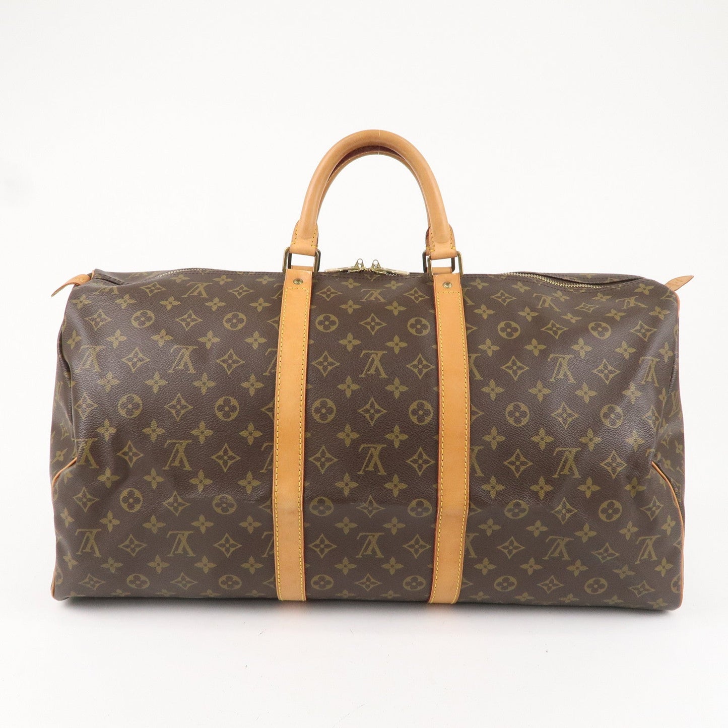 Louis Vuitton Monogram Keep All 55 Boston Bag Brown