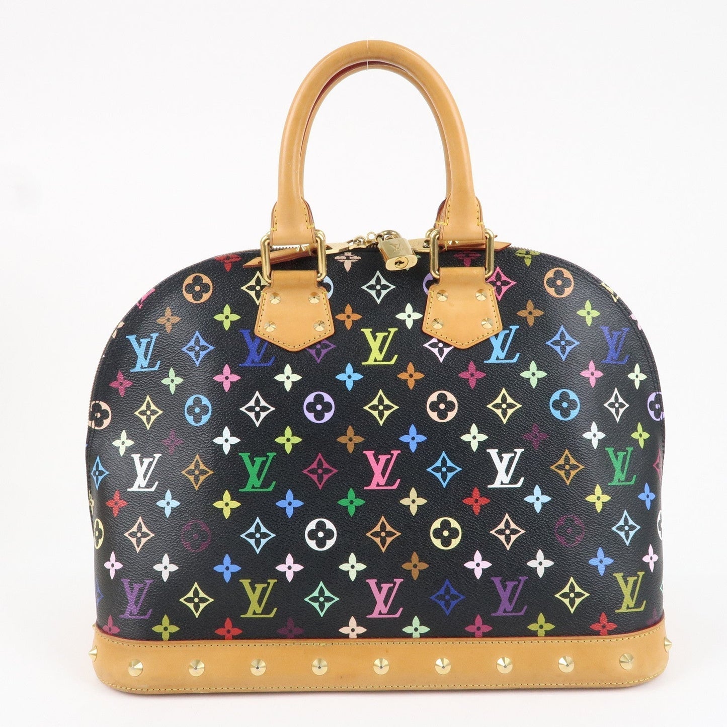 Louis Vuitton Monogram Multi Color Alma Hand Bag Noir