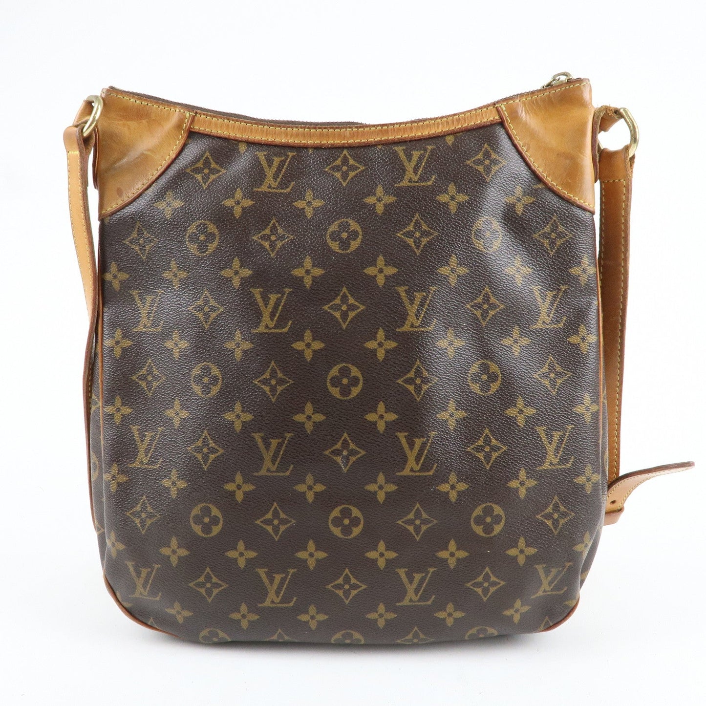 Louis Vuitton Monogram Odeon MM Shoulder Bag Brown