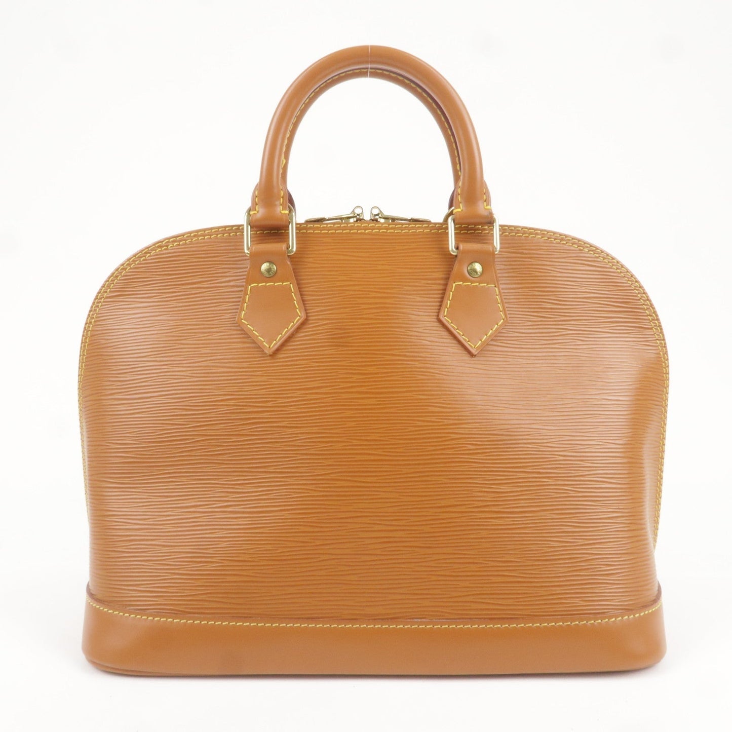 Louis Vuitton Epi Alma Hand Bag Zipang Gold
