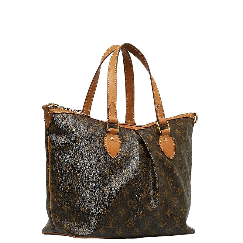 Louis Vuitton Palermo PM Handbag 2WAY Brown PVC Leather