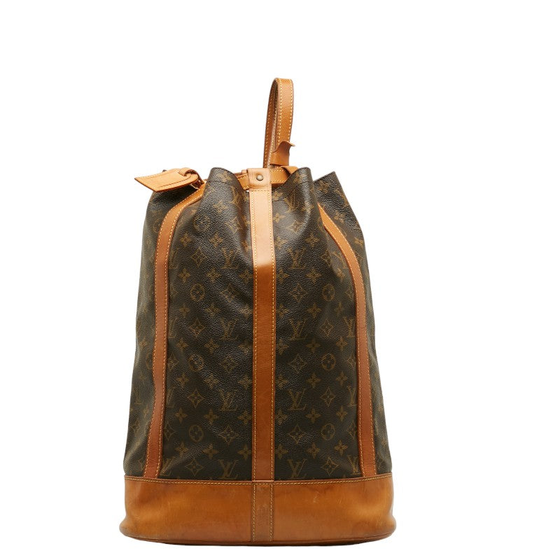 Louis Vuitton Monogram Landnet GM Shoulder Bag Brown PVC Leather Louis Vuitton