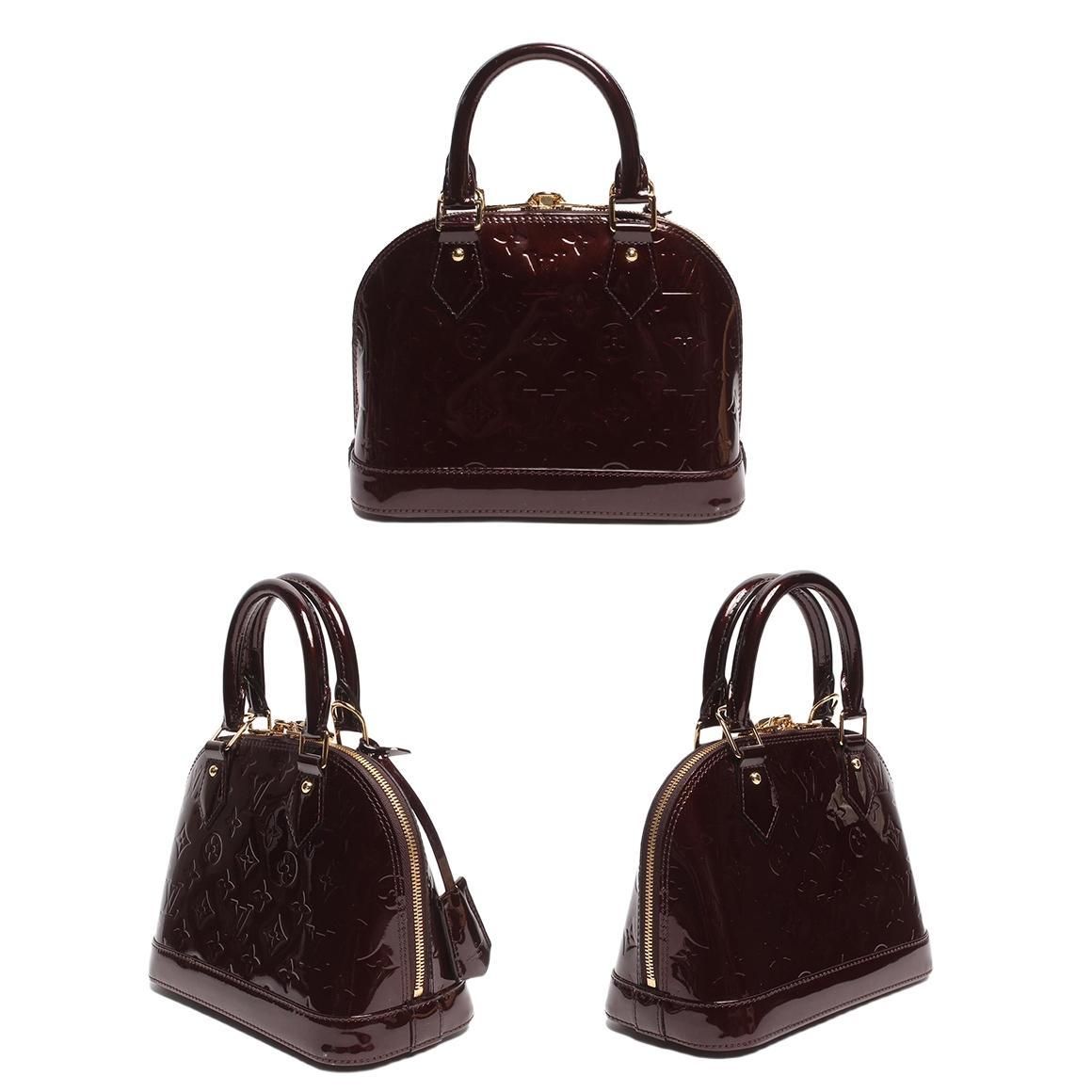 Louis Vuitton Monogram Vernis Alma BB - Brown Handle Bags, Handbags IT0O2FNV2L6W