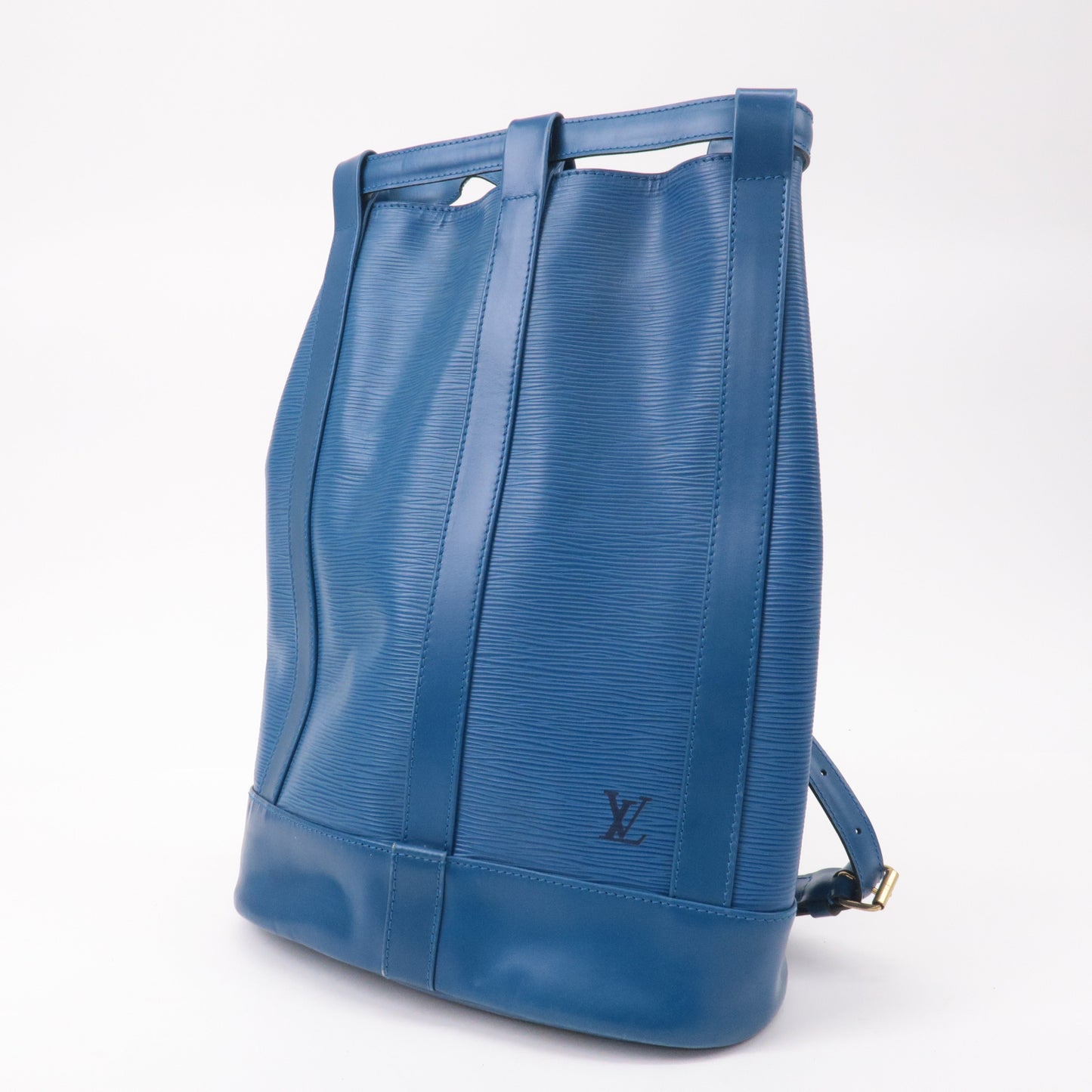Louis Vuitton Epi Randonnee PM Laundry Bag Toledo Blue