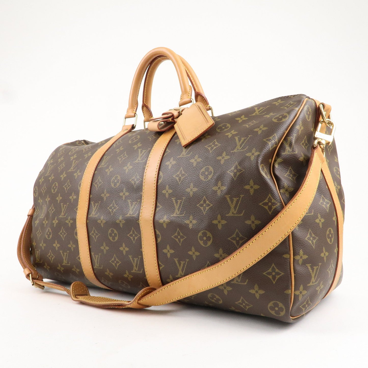 Louis Vuitton Monogram Keep All Bandoulier 50 Boston Bag