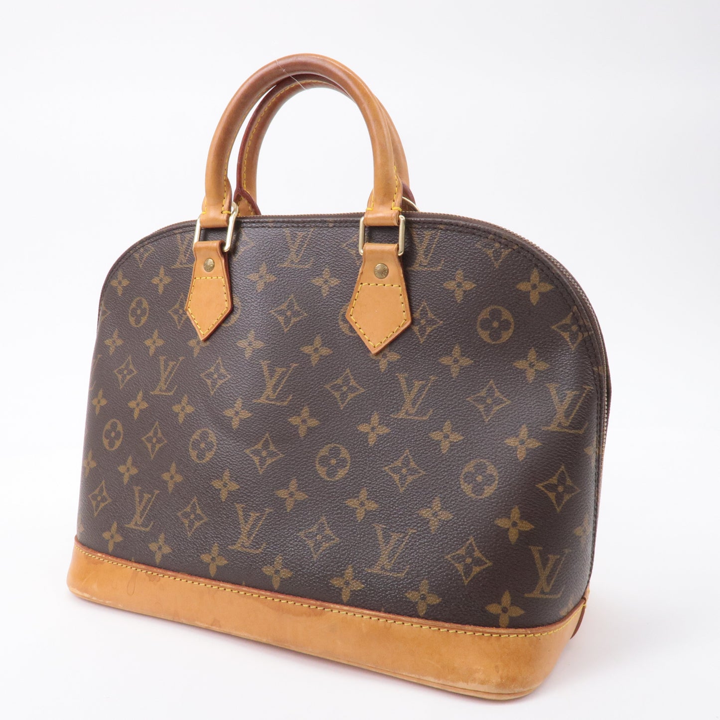 Louis Vuitton Monogram Alma Hand Bag Brown